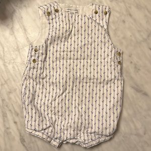 Janie and Jack Anchor Romper 6-12M